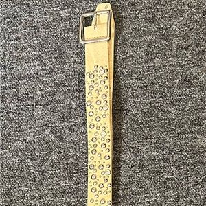 Express Large Tan & Rhinestone Belt